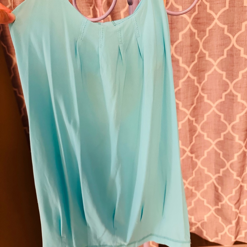 Lululemon Athletica Aqua Tank Top Ptp:16.5”